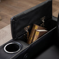 Home Theater Recliners Designed for Ultimate Comfort, 4-Seat Set, USB Charging, Dual Cup Holders